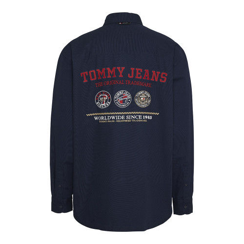 Tommy Hilfiger Ανδρικό πουκάμισο Varsity Back Logo Relaxed Fit Shirt
